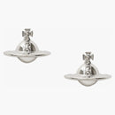 Vivienne Westwood Earrings Solid Orb Silver-Tone