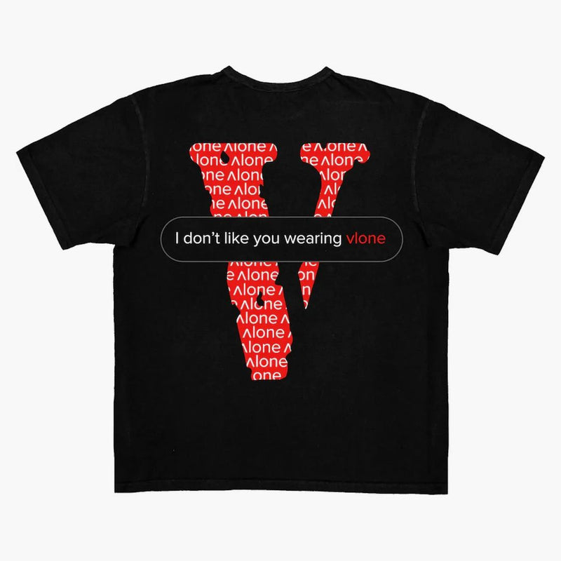 Vlone Text Message T-shirt (with V) Black