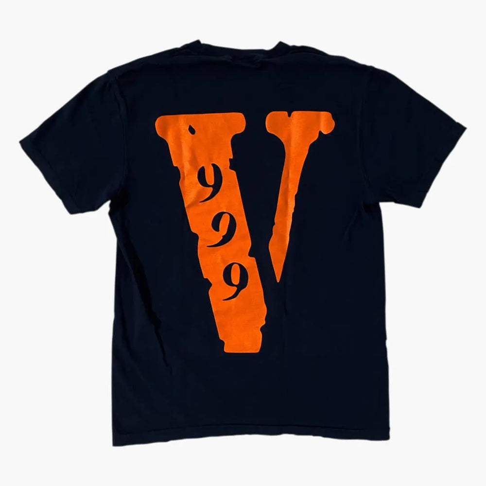 White and orange vlone shirt hotsell