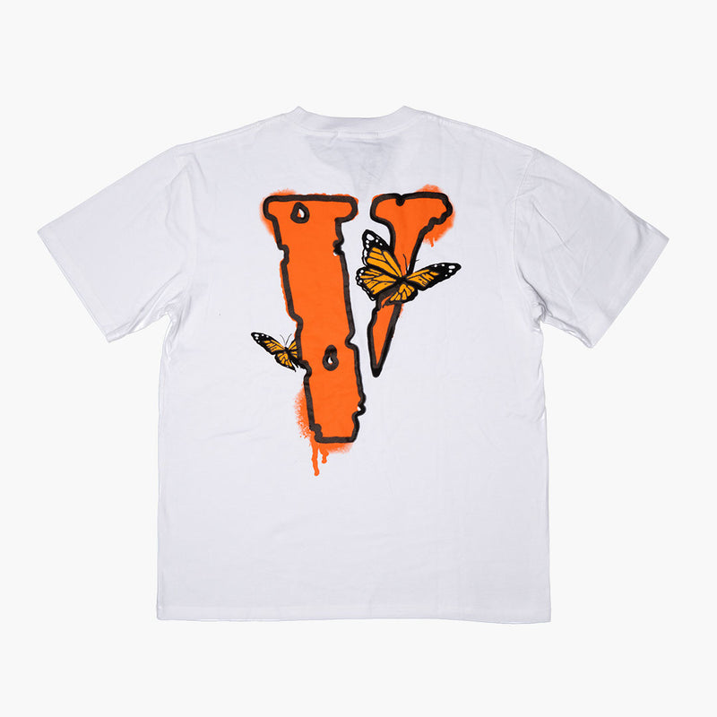 Vlone x Juice Wrld Butterfly Tee White Rückseite