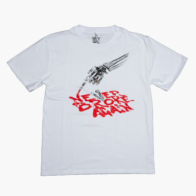 Vlone x Never Broke Again Bones Tee White