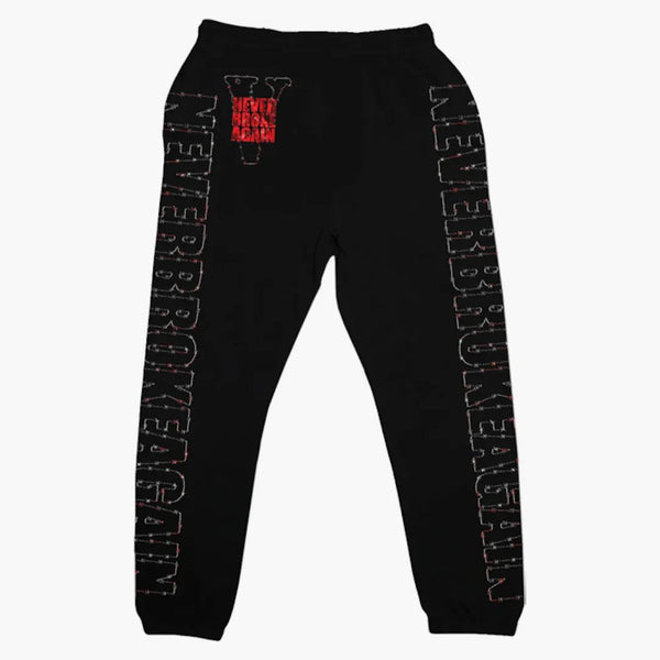 Vlone X Never Broke Again Haunted Sweatpants Black