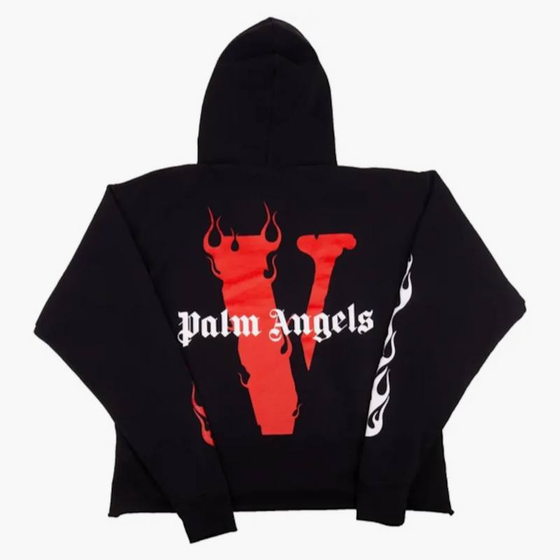 Vlone X Palm Angels Hoodie Black/red