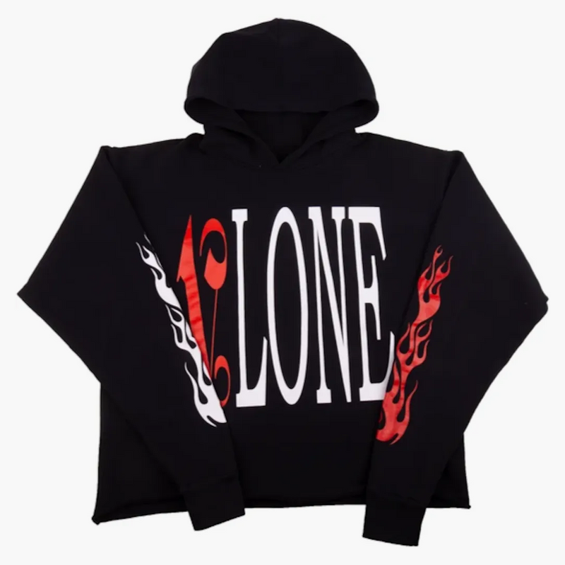 Vlone X Palm Angels Hoodie Black/red