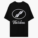 WE11DONE LOGO Print Oversized T-Shirt Black