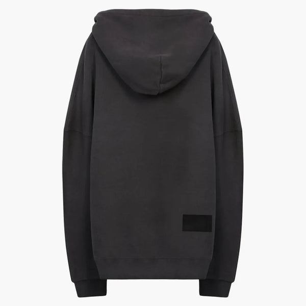 We11done Teddy Bear Patch Hoodie Black