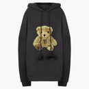 We11done Teddy Bear Patch Hoodie Black