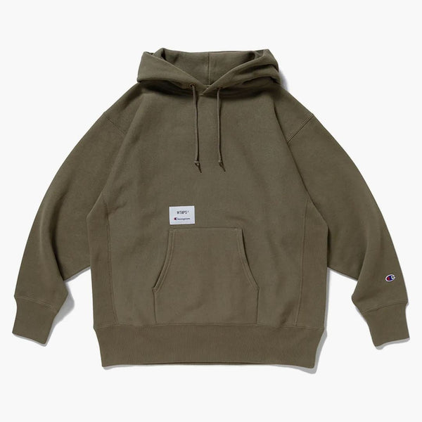 Wtaps X Champion Reverse Weave (r) Hooded Sweatshirt Olivedrab