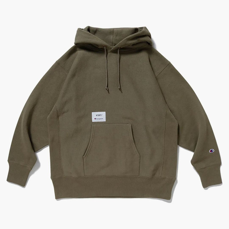 Wtaps X Champion Reverse Weave (r) Hooded Sweatshirt Olivedrab