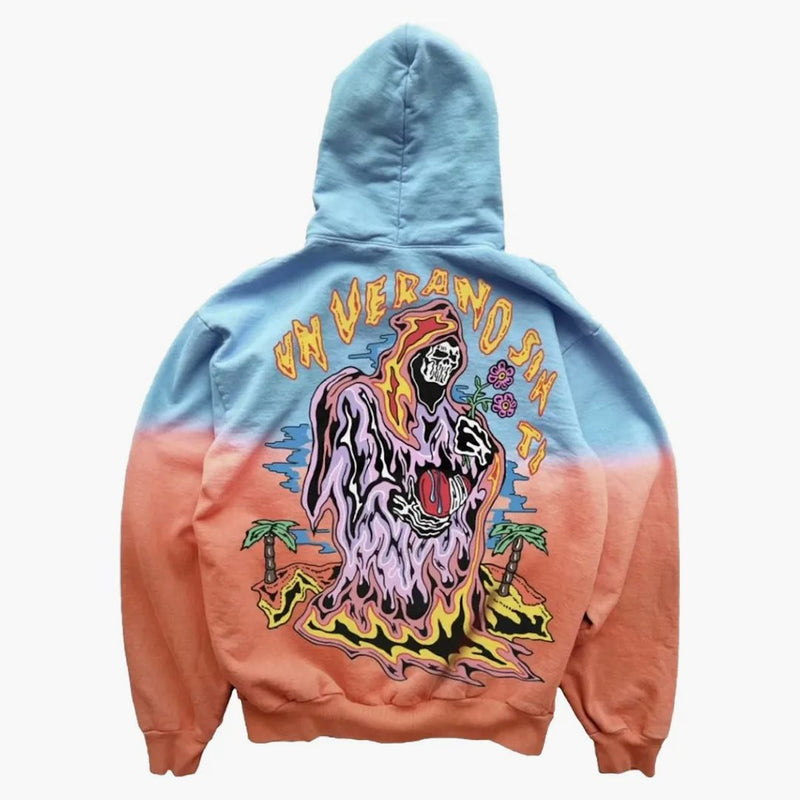 Warren Lotas Bad Bunny Un Verano Sin Ti Ombre Hoodie Blue