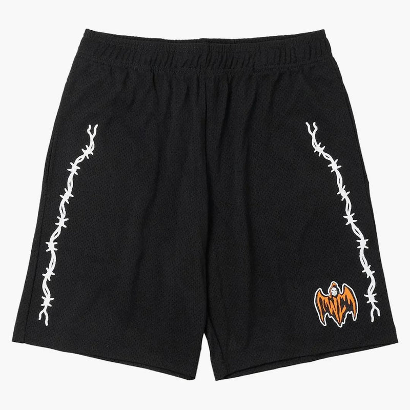 Warren Lotas Bat Reaper Mesh Shorts Black