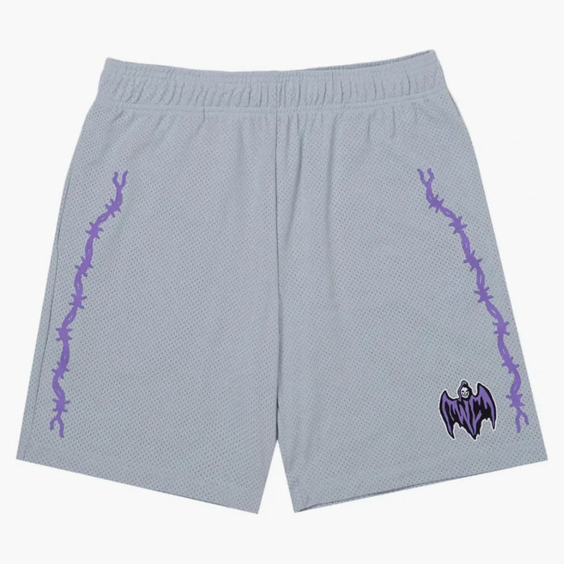 Warren Lotas Bat Reaper Mesh Shorts Grey