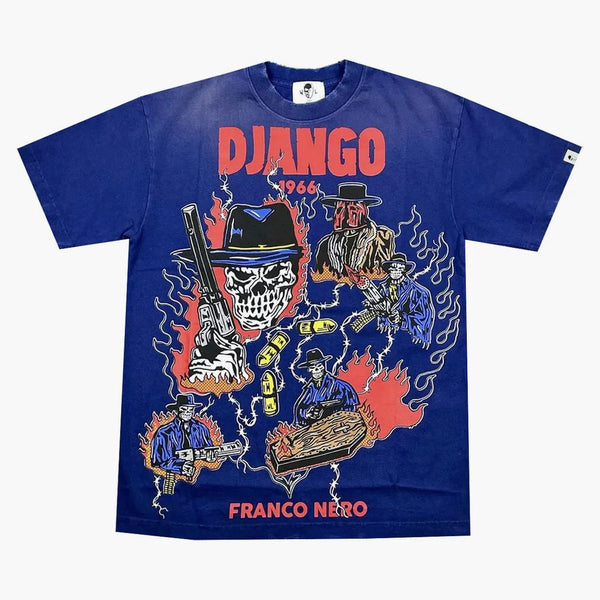 Warren Lotas Django Tee Blue