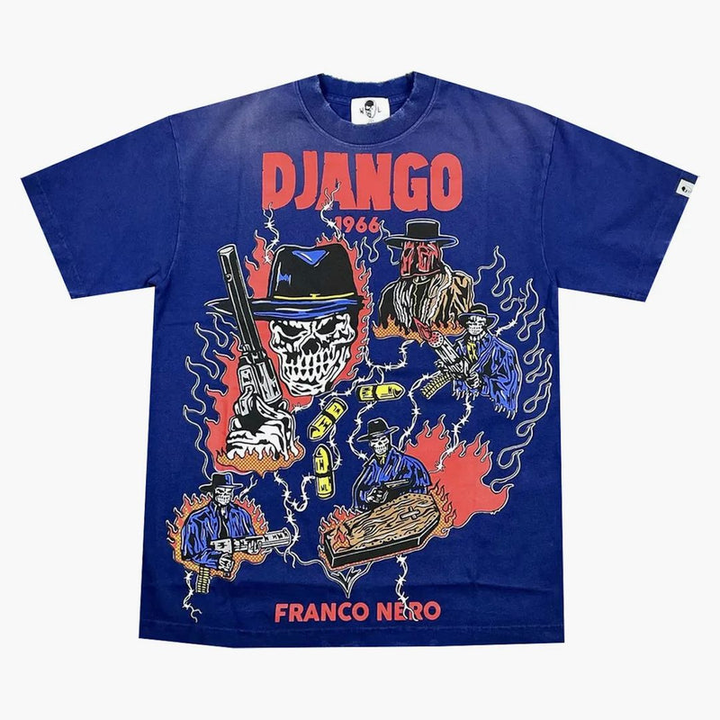 Warren Lotas Django Tee Blue