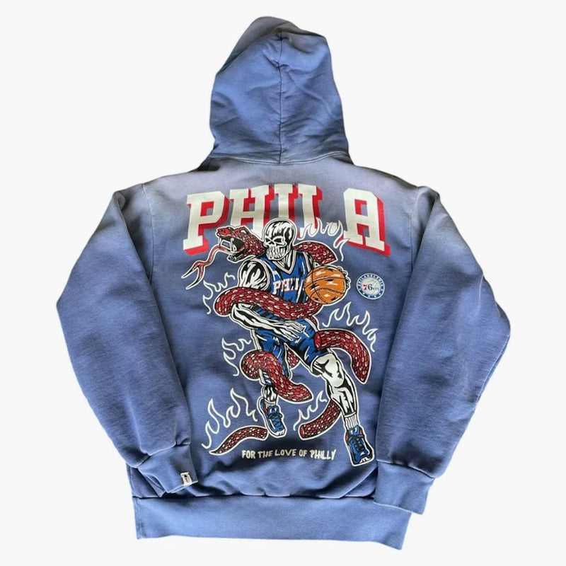 Warren Lotas Philadelphia 76ers 2.0 Mikina s kapucí modrá