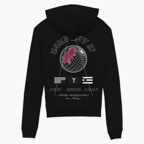 Yams Day Yamborghini Foil Print Hoodie Black