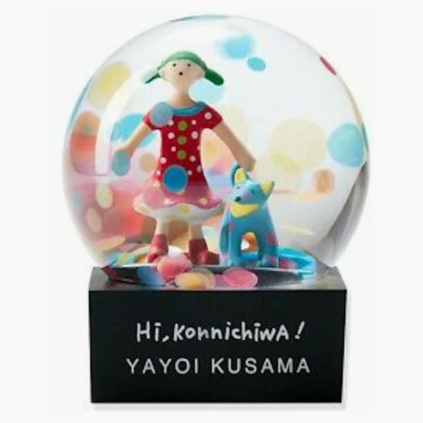 Yayoi Kusama Hi, Konnichiwa! Snowglobe