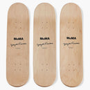 Yayoi Kusama Infinity Nets Triptych Skateboard Deck Silver