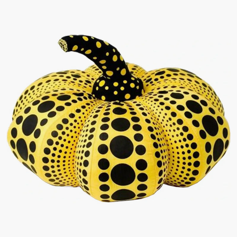 Yayoi Kusama duża pluszowa figura żółta
