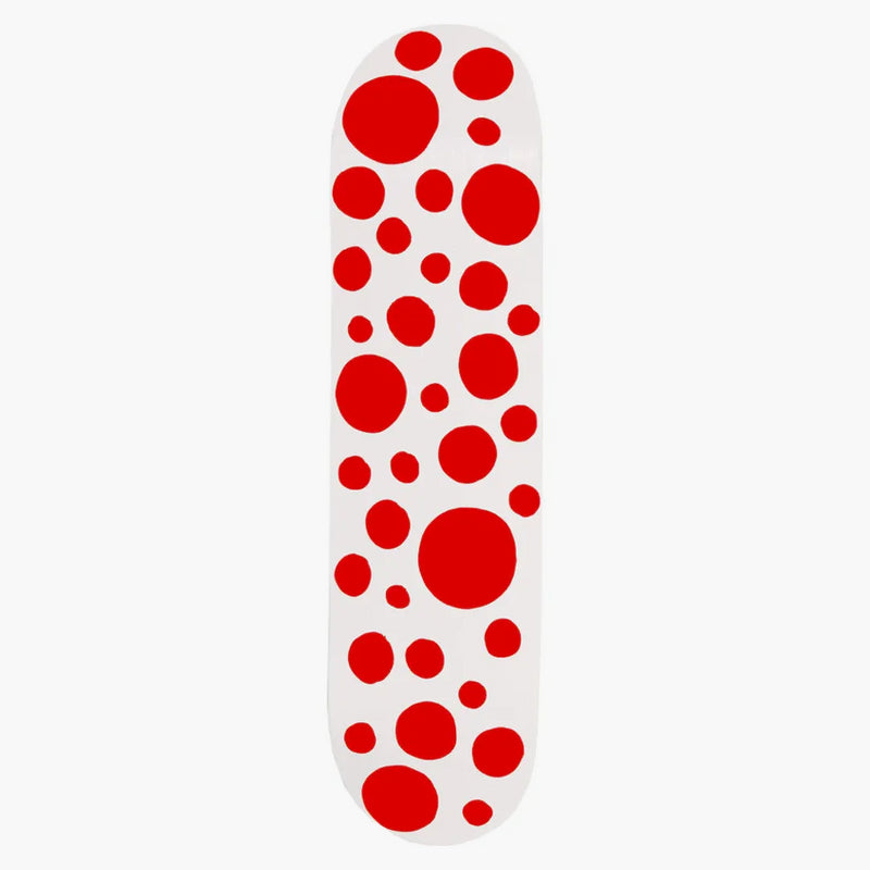 Yayoi Kusama Red Dots Skateboard Deck Duże kropki