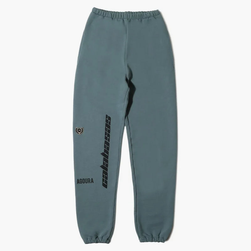 Yeezy Calabasas Embroidered French Terry Pants Hospital Blue