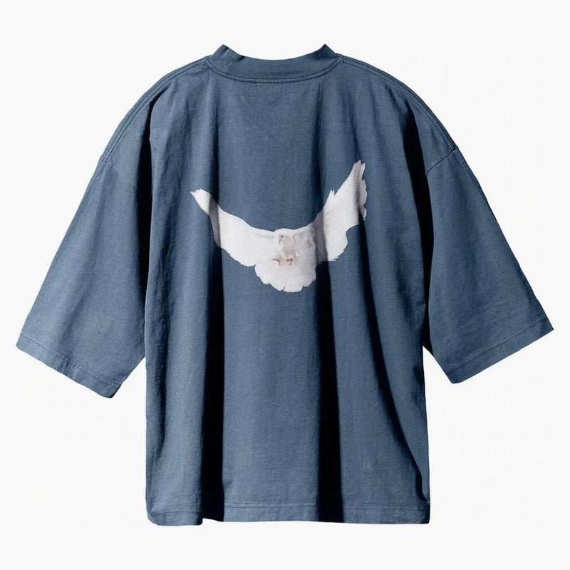 Yeezy gap duva 3/4 hylsa te mörkblå