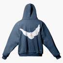 Yeezy Gap Dove Shrunken Hoodie Dark Blue