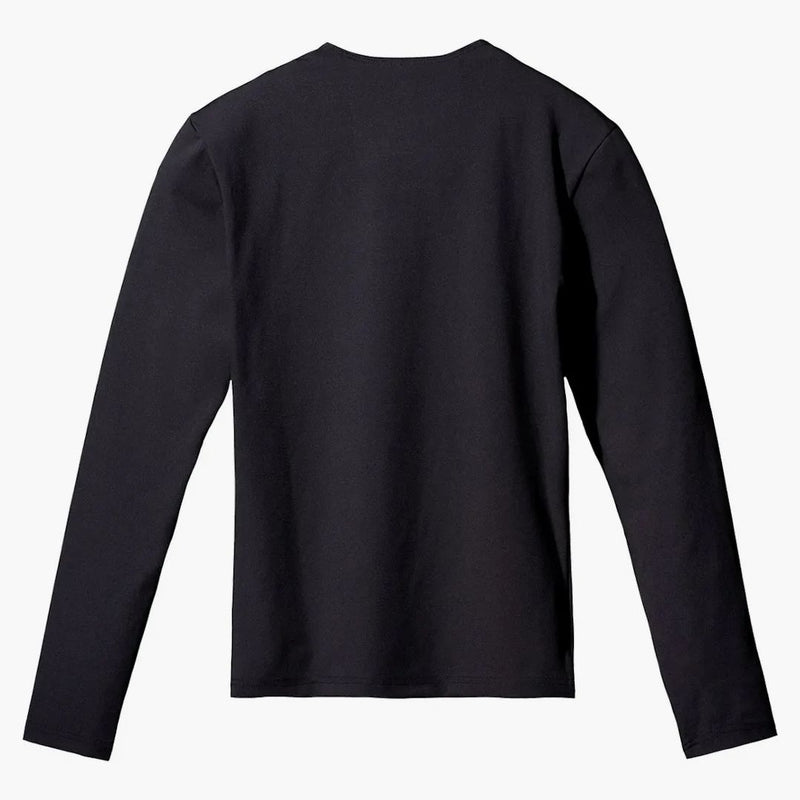 Yeezy Gap maschile manica lunga seconda pelle nera