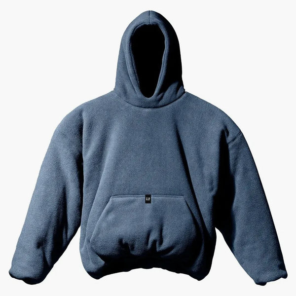 Yeezy Gap Polar Fleece Padded Hoodie Dark Blue