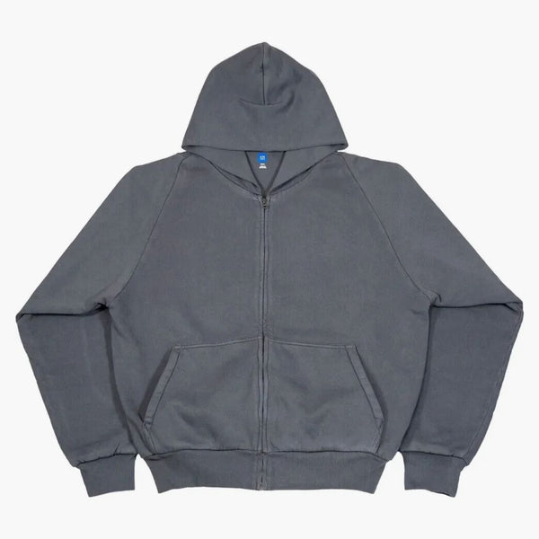 Yeezy X Gap Zip Up Exclusive Hoodie Dark Grey
