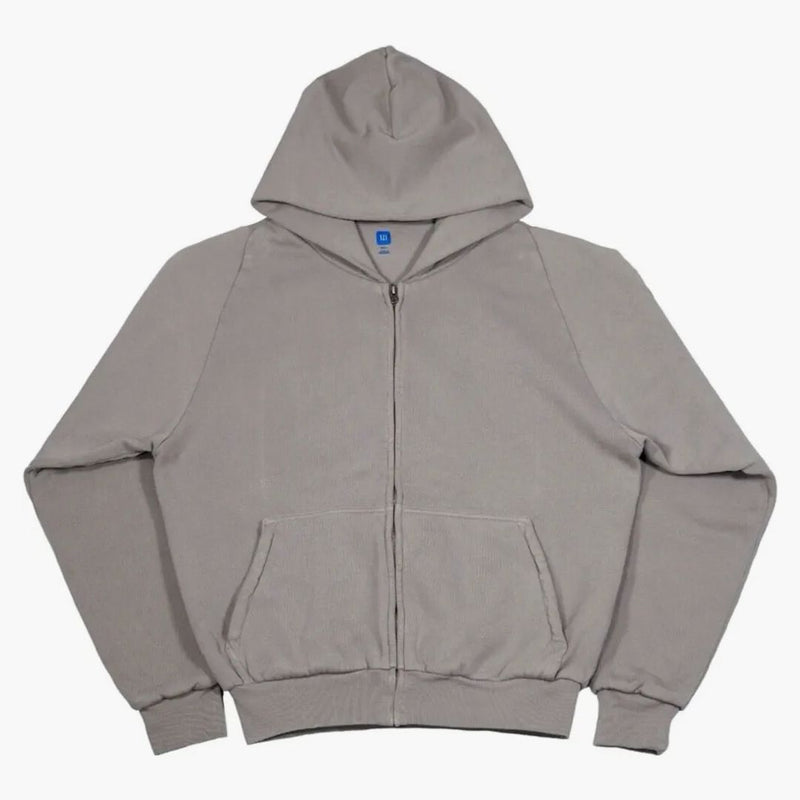 Yeezy x Gap Zip Up Esclusiva con cappuccio grigio chiaro