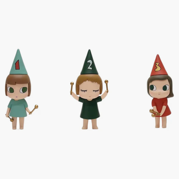 Yoshitomo Nara 123 Drumming Girls Figures (set Of 3)