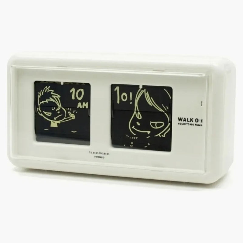 Yoshitomo Nara Walk on Flip Clock White