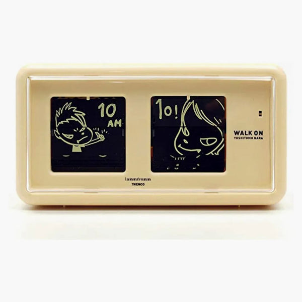 Yoshitomo Nara Walk On Flip Clock Yellow