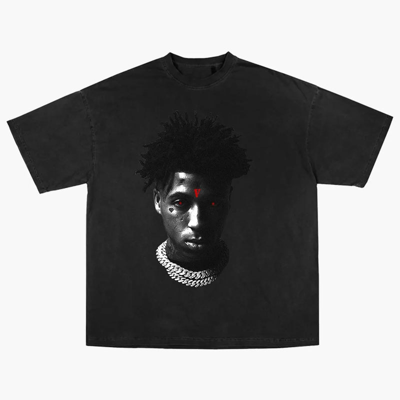 Vlone x Youngboy NBA Żniwiarzy dziecięca koszula czarna