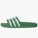 Adidas Adilette Aqua Slides Preloved Green Cloud White
