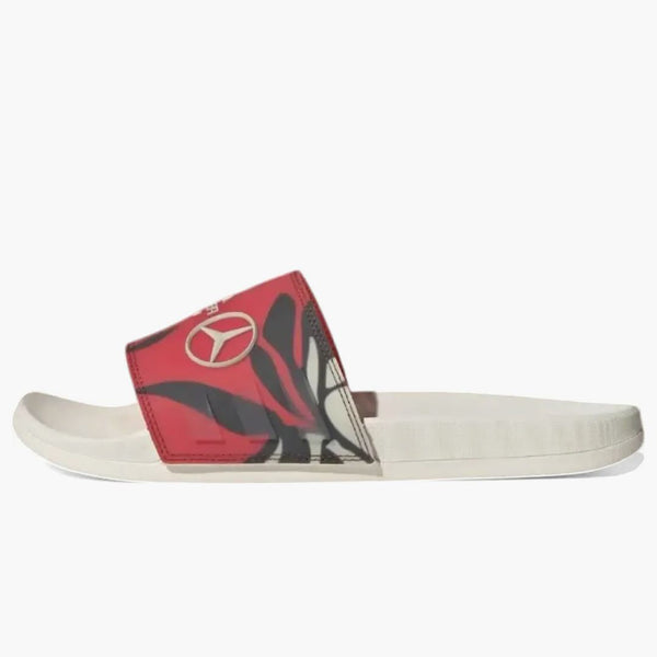 Adidas Adilette Comfort Slides Mercedes-amg Petronas Formula One Team Turbo Aurora Ruby