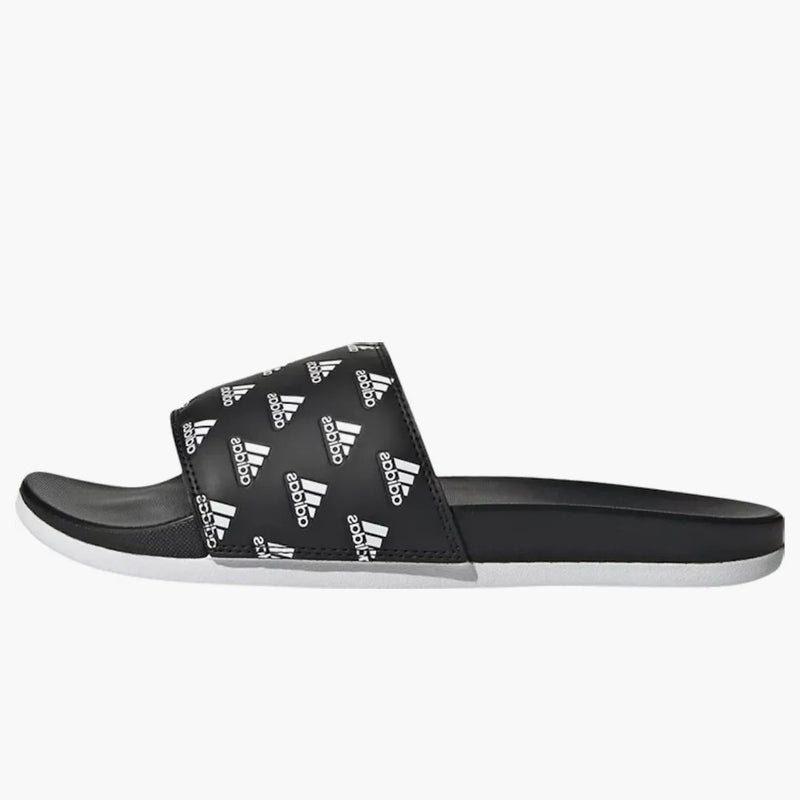 Adidas Adilette Comfort Slides Stampa Core Black Cloud White