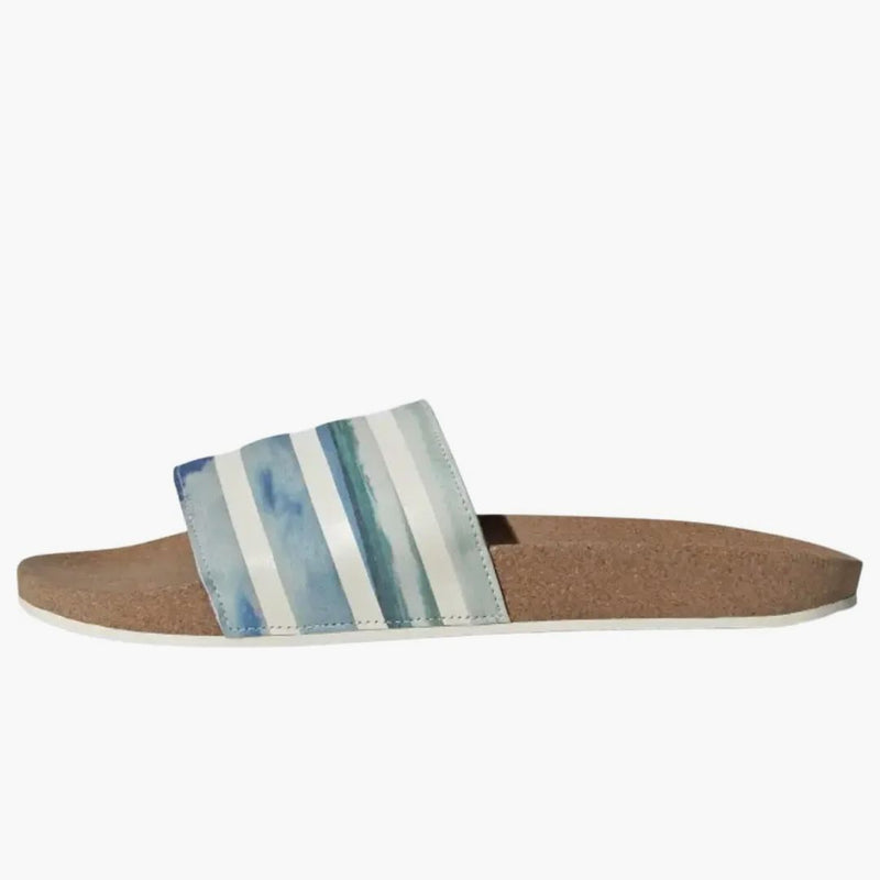 Adidas Adilette Cork sklouzne z bílé