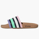 Adidas Adilette Cork Slides Pulse Mint Legend Ink Light Purple