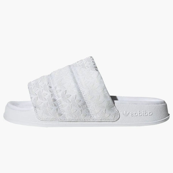 Adidas Adilette Essential Slides Triple White (women's)