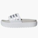Platforma Adidas Adilette Slides Cloud White Zero Metalic Grey