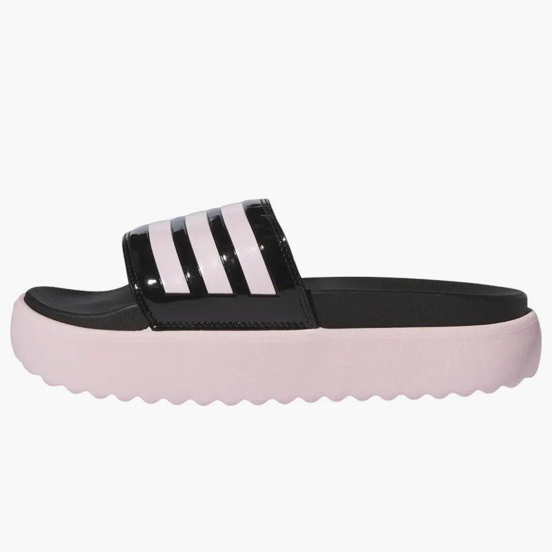 Piattaforma adidas Adilette Slides Core Black Clear Pink (Women's)