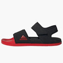 Adidas Adilette Sandals Core Black Better Scarlet