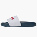 Adidas Adilette Shower Slides Cloud White Better Scarlet Team Navy Blue