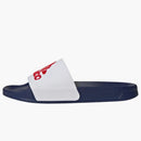 Adidas Adilette Shower Slides Cloud White Better Scarlet Victory Blue