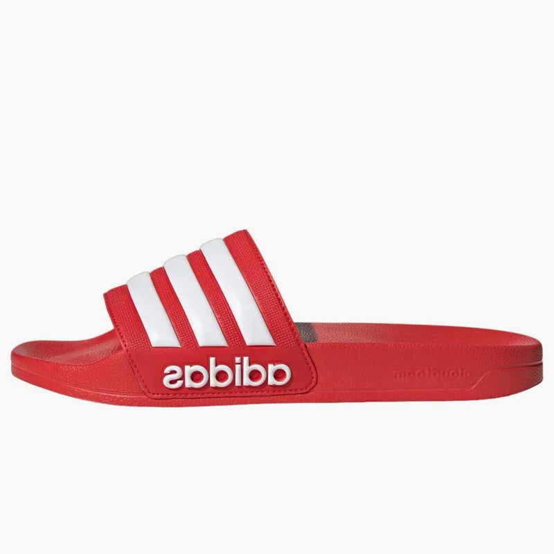 Adidas Adilette Shower Slides Vivid Red Cloud White