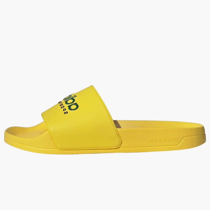 Adidas Adilette Shower Slides Yellow Collegiate Green