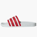 Adidas Adilette Slides Better Scarlet Cloud White