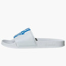 Adidas Adilette Slides Cloud White Bright Blue